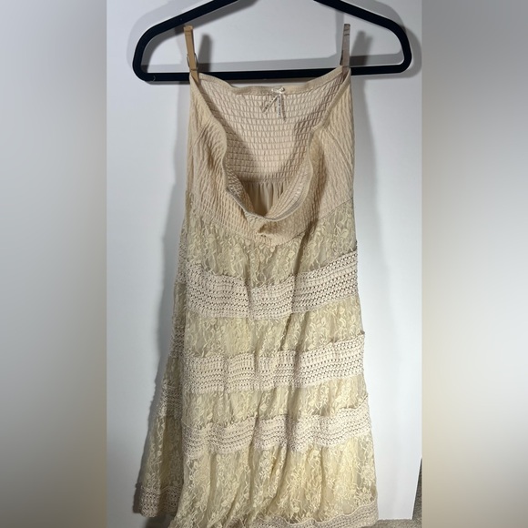 Lapis Cream Off White Lace Crochet Maxi Skirt L large - Picture 2 of 3
